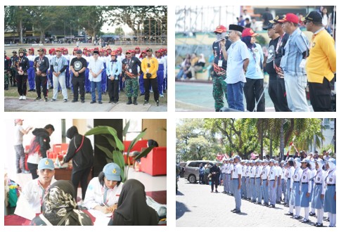 62 Calon Paskibraka Kota Ternate Ikuti Upacara Tantingan Desa Bahagia.